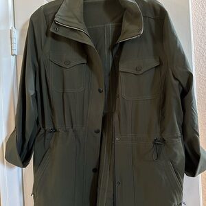 Chico’s Olive Green Jacket size 14